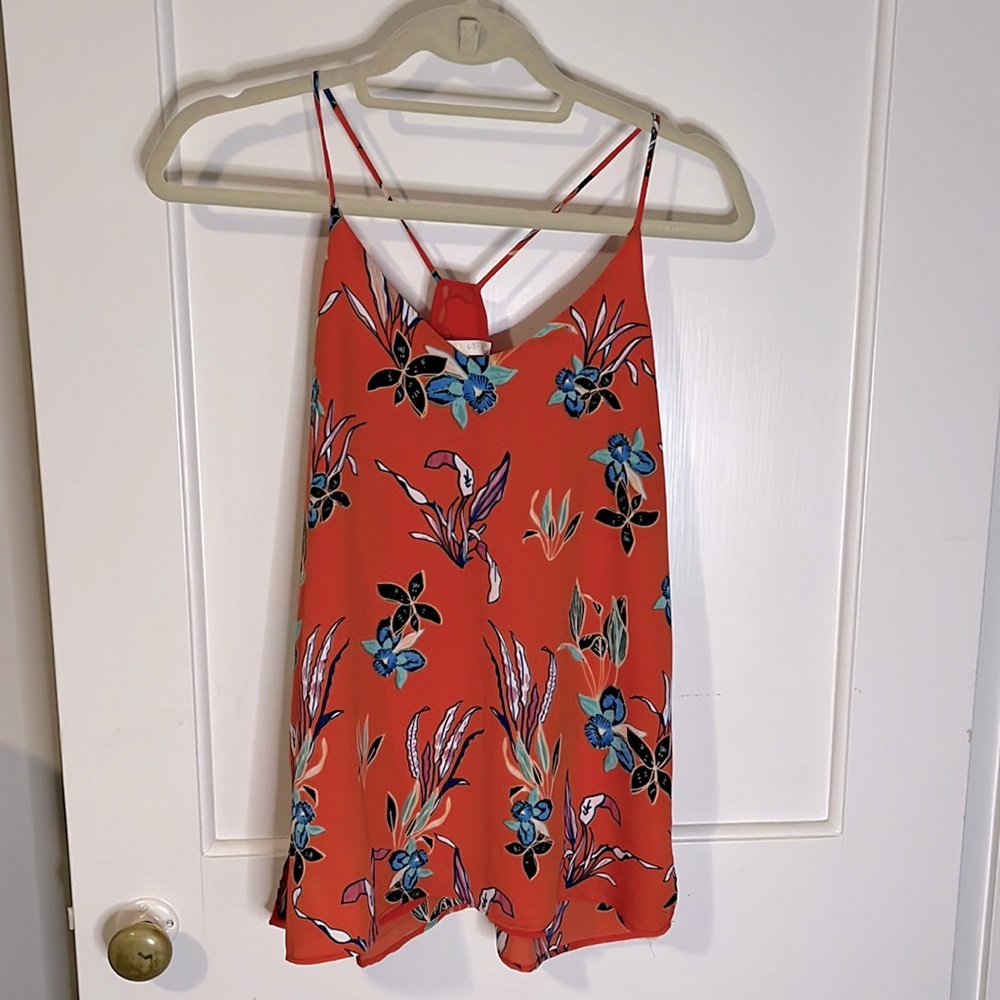 Tropical Strappy Tank Top